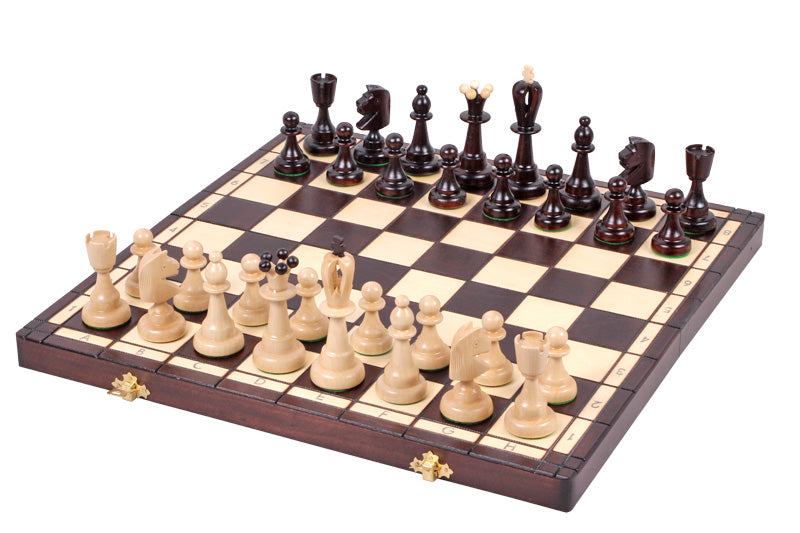ACE Chess Set 42x42cm – Traditional Folding Board with Insert Tray – image 10