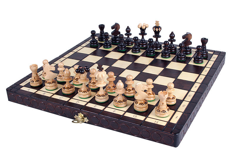 Perelka Chess Set 36x36cm – Beech Wood Folding Board with Insert – image 6