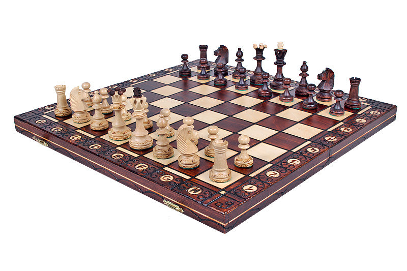 SENATOR Chess Set 42x42cm – Classic Weighted Pieces Folding Board – image 2