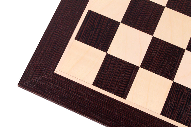 Chess Board 52×52 cm (55 mm squares) – Wenge & Sycamore, without Notation