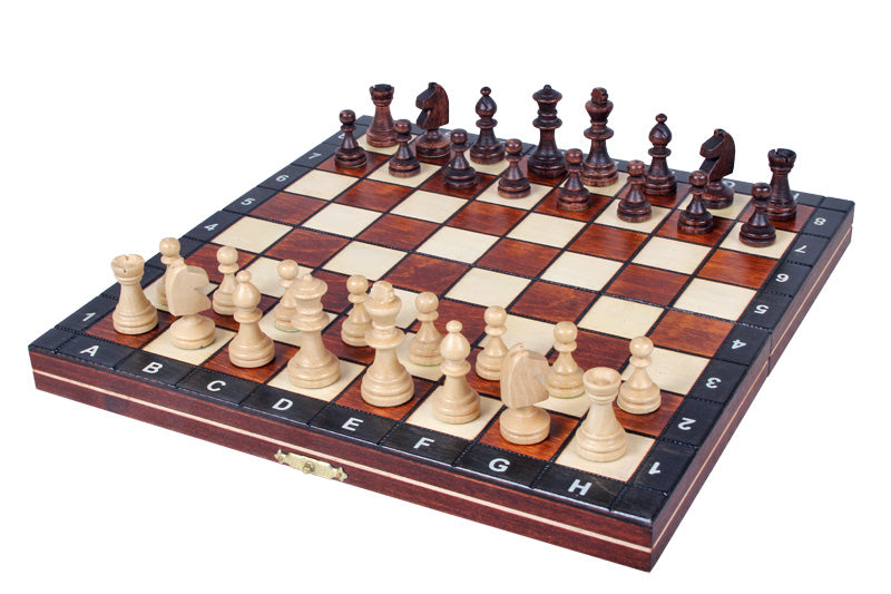 Magnetic Chess Set 27cm – Wooden Folding Travel Board – image 3