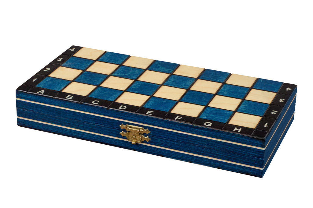 Magnetic Wooden Chess Set – Blue Edition – image 8