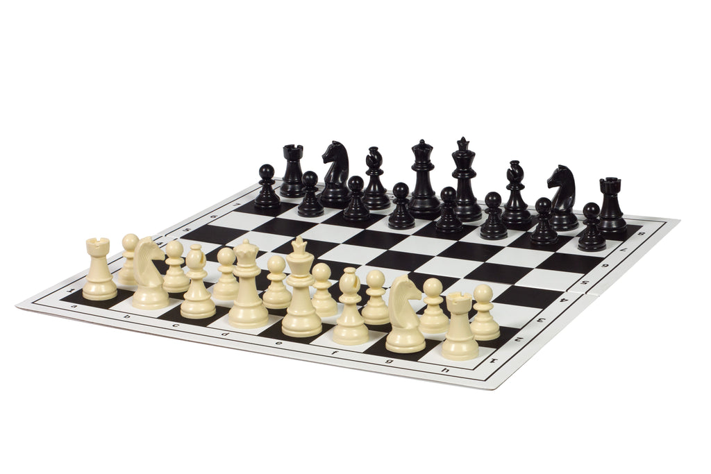 Staunton Plastic Chess Pieces 65mm King – Compact No.3 Size – image 4