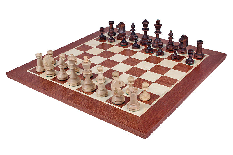 Staunton No.4 Chess Pieces 78mm – Wooden Set in Storage Case – image 4