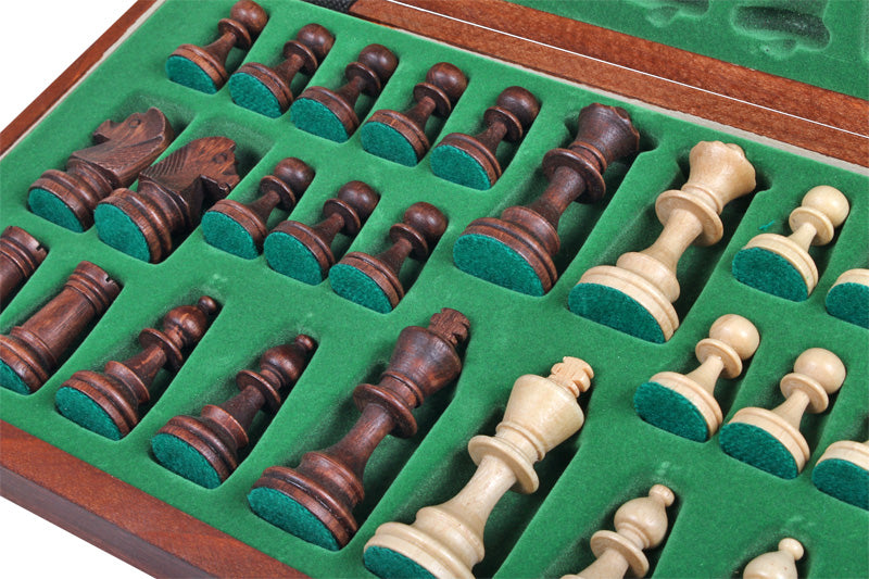JOWISZ Tournament Chess Set No.4 42x42cm – Fired Board with Metal Weighted Pieces – image 5