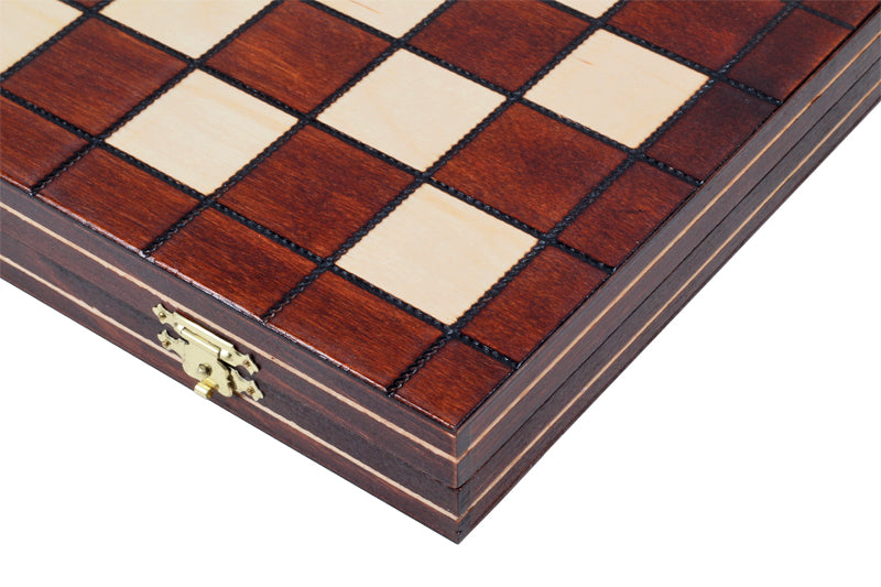 Checkers 10x10 Set – International Draughts Folding Wooden Board 40cm – image 6