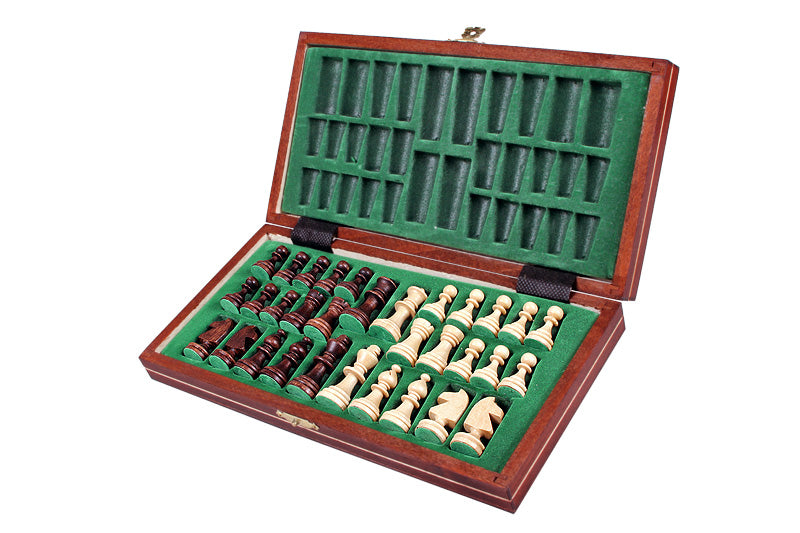 Magnetic Chess Set 27cm – Wooden Folding Travel Board – image 4