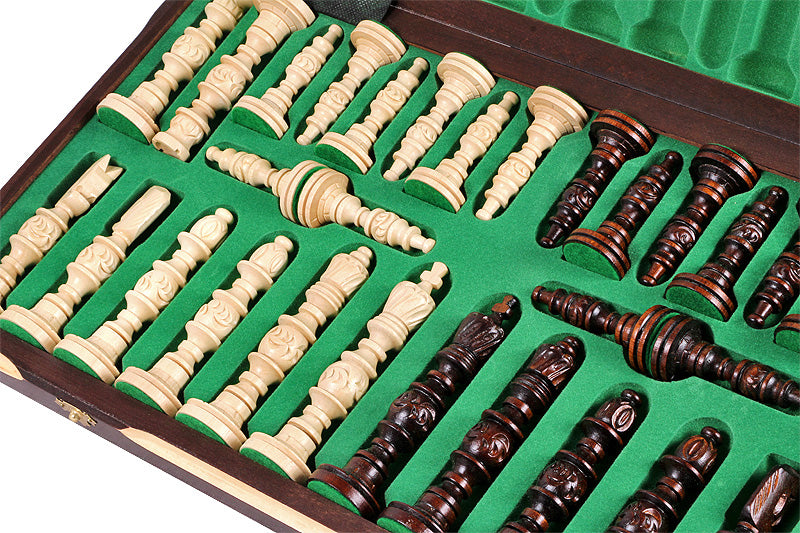 GALANT Chess Set 58x58cm – Hand-Carved Linden Wood Folding Board – image 2