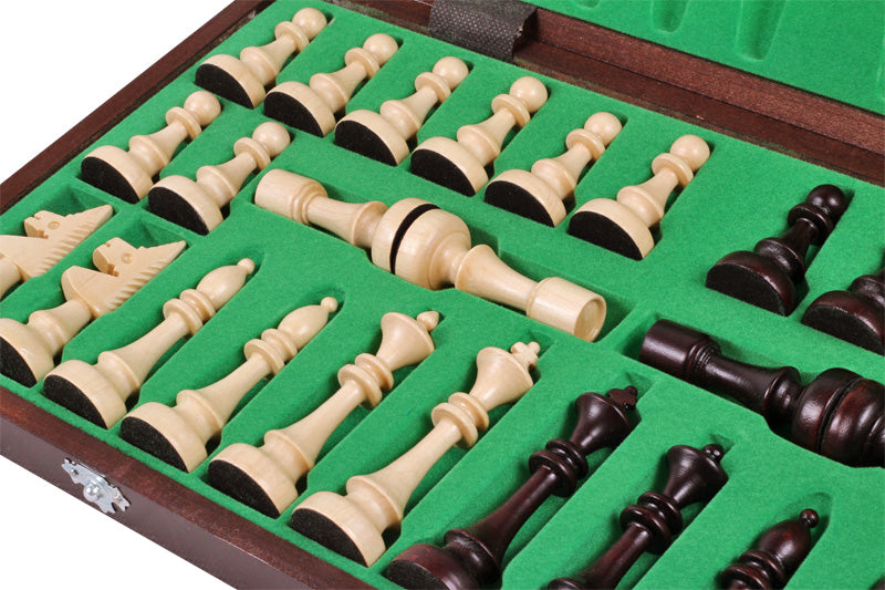 CLUB Chess Set 48x48cm – Hand-Carved Hornbeam Folding Board – image 4