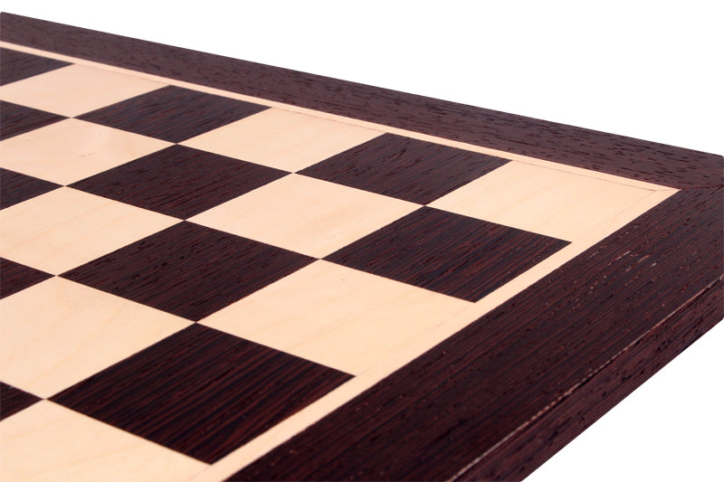 Chess Board 48×48 cm – Wenge & Sycamore, without Notation – image 4