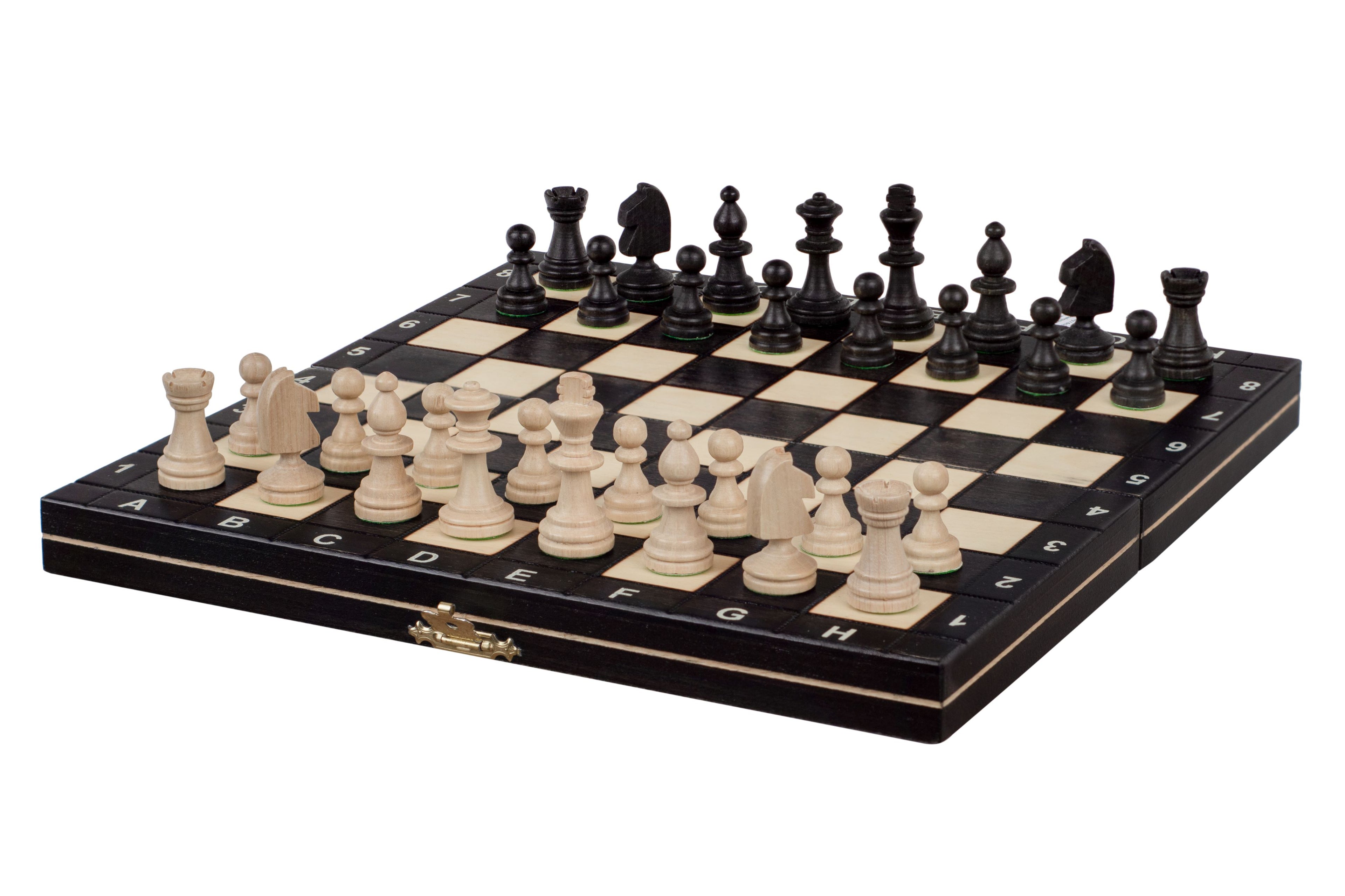 Magnetic Wooden Chess Set – Black Edition – image 2