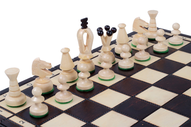 King's Championship Chess Set Medium 35x35cm – Hand-Painted Wooden Board – image 5