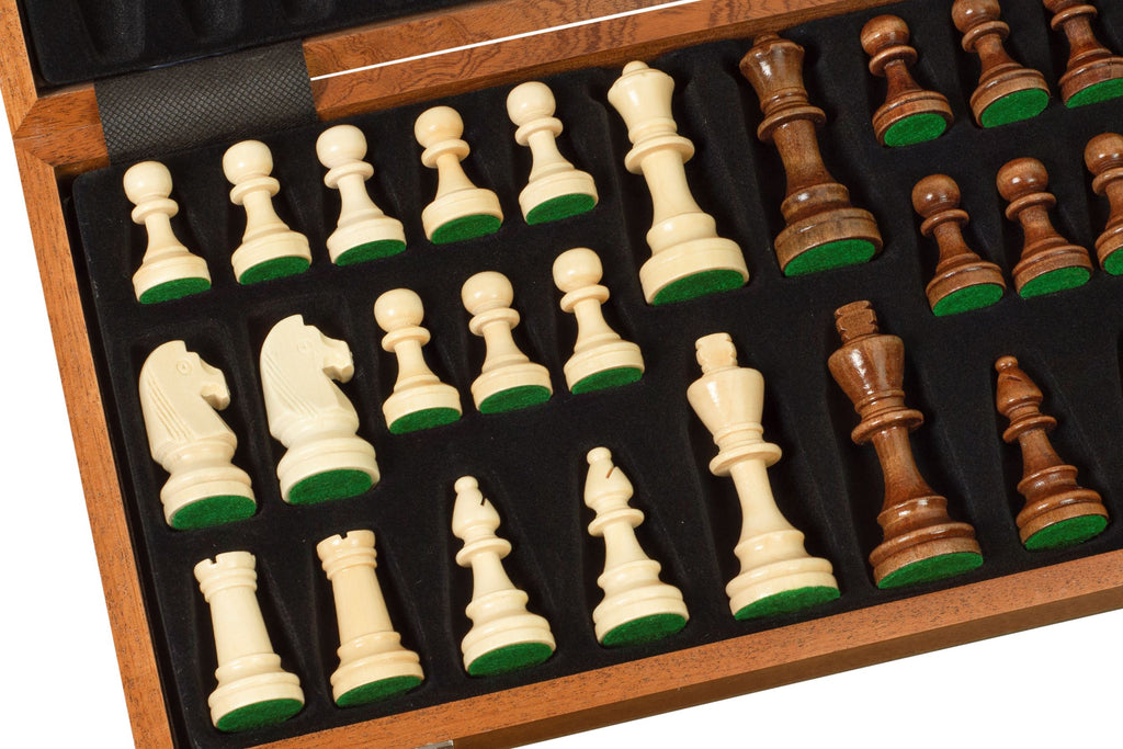Sunrise Tournament Chess No.4 Exclusive – 38cm Sapele Board & Pieces – image 2
