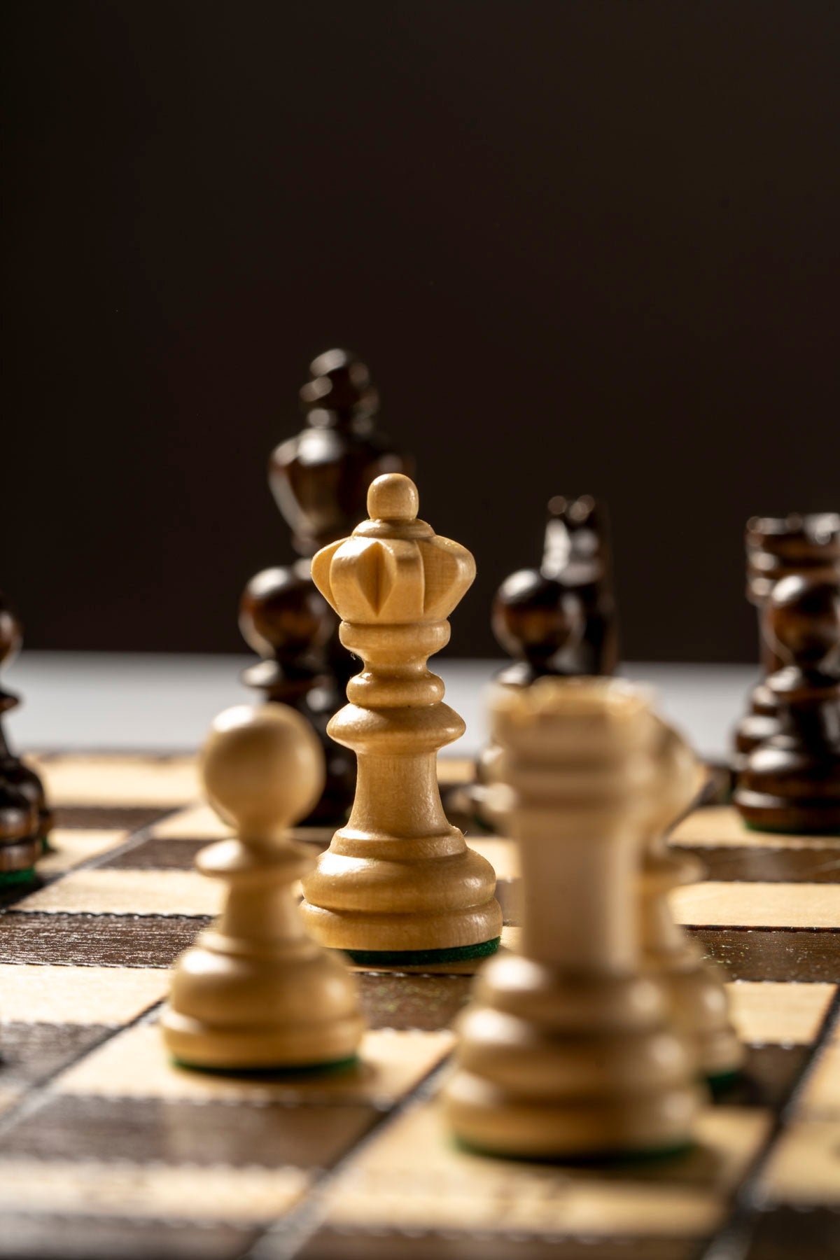 Olympic Chess Set 36x36cm – Compact Tournament Style Wooden Board – image 4