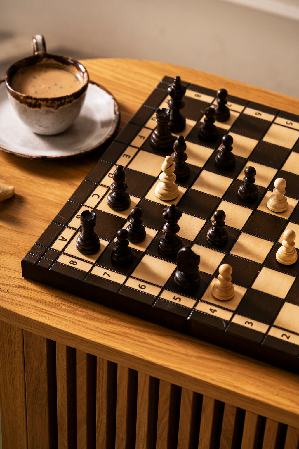 Olympic Chess Set 36x36cm – Compact Tournament Style Wooden Board – image 5