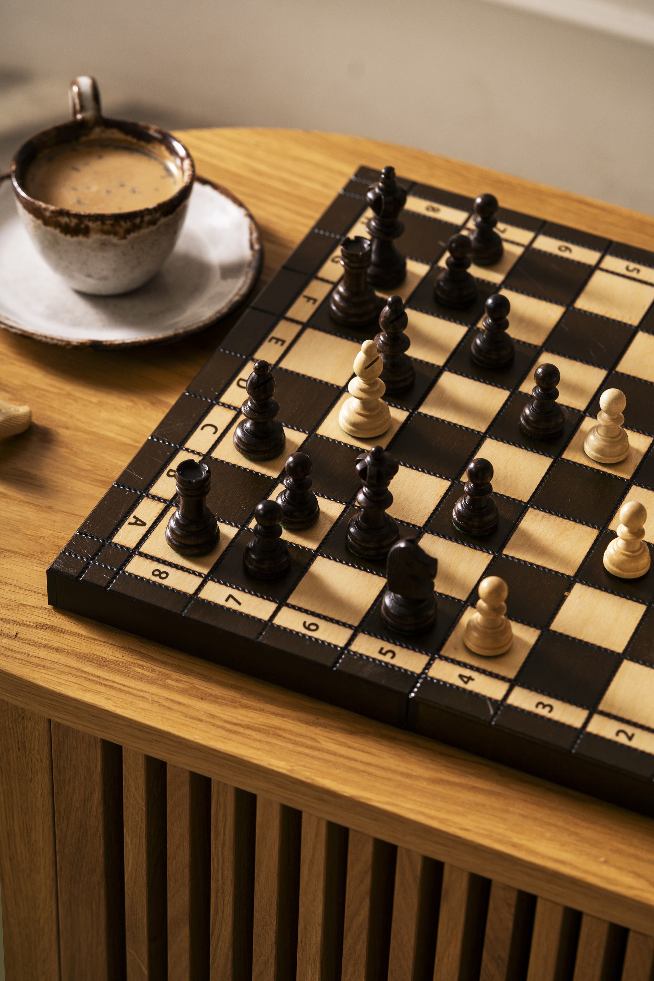 Olympic Chess Set 36x36cm – Compact Tournament Style Wooden Board – image 5