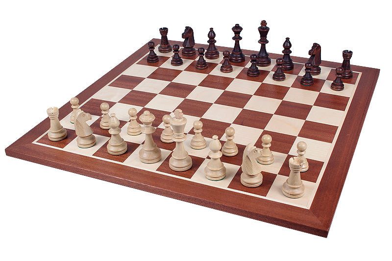 Staunton No.6 Chess Pieces 96mm – Carved Wooden Set in Storage Case – image 4