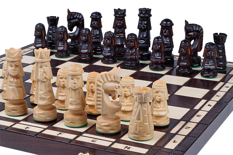 GIEWONT Chess Set 50x50cm – Highland Style Hand-Carved Linden Wood – image 4