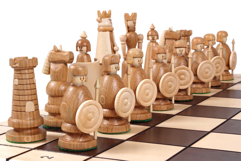 MAGNAT Chess Set 55x55cm – Premium Oak, Sycamore & Cherry Wood Folding Board – image 6