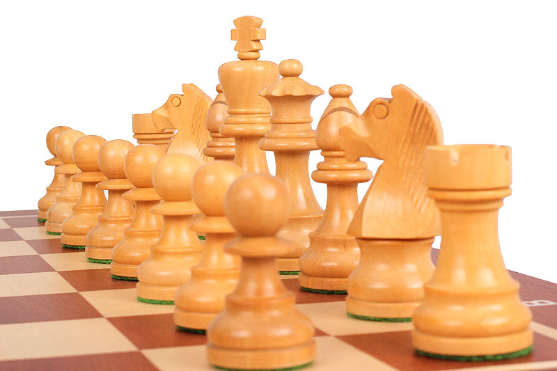 German Staunton Tournament Chess Set No.5 - Ebonized Boxwood with Mahogany Case 48x48cm – image 9