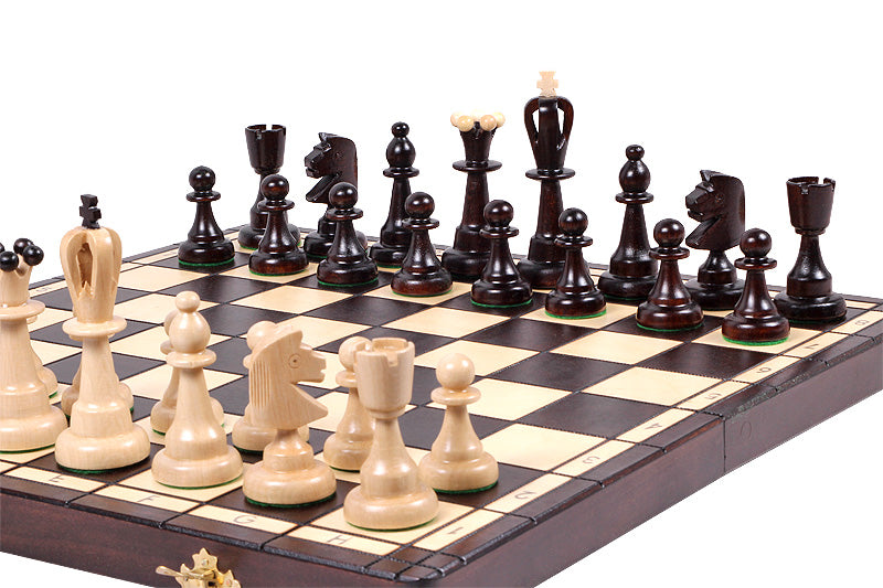 ACE Chess Set 42x42cm – Traditional Folding Board with Insert Tray – image 3