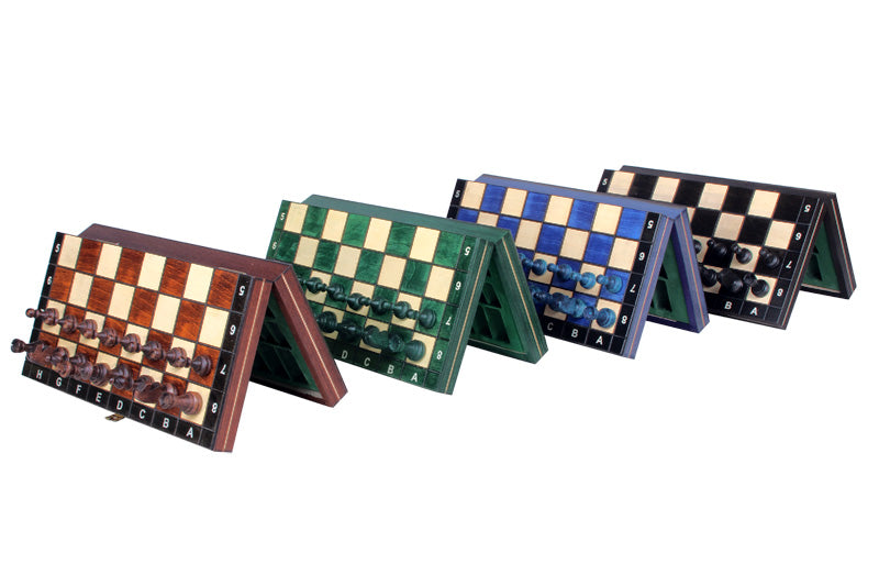 Magnetic Chess Set 27cm – Wooden Folding Travel Board – image 7