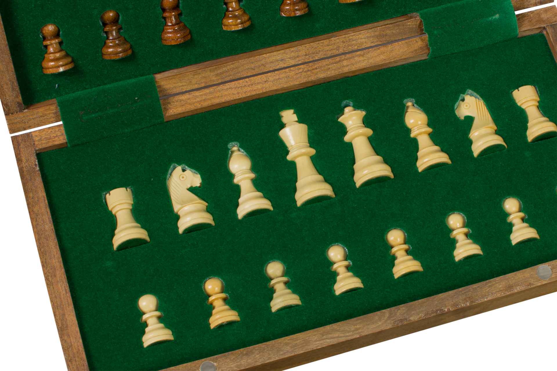 Magnetic Chess Set 30cm – Premium Acacia Folding Board with Inlaid Pieces – image 7