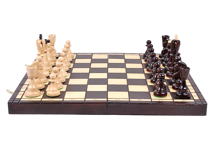 ACE Chess Set 42x42cm – Traditional Folding Board with Insert Tray – image 11