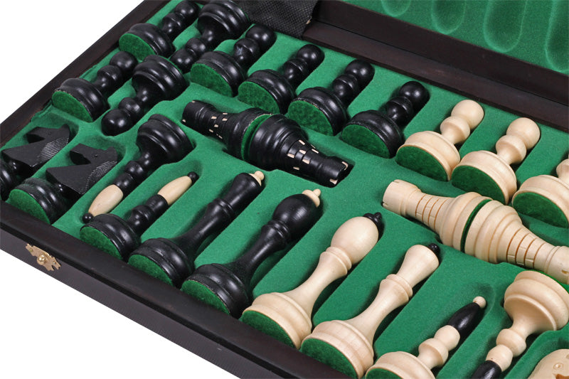 CLASSIC Chess Set 50x50cm – Hand-Carved Hornbeam Folding Board – image 2