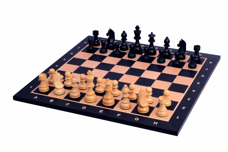 Tournament Chess Set No.6 – Black Board + 3.75" German Ebonised Pieces – image 6