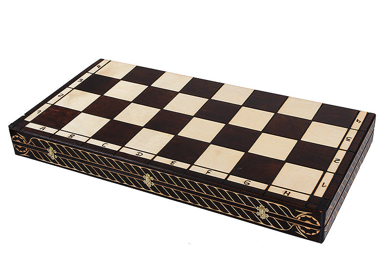 CEZAR Chess Set 85x85cm – Hand-Carved Linden Wood Luxury Board – image 4