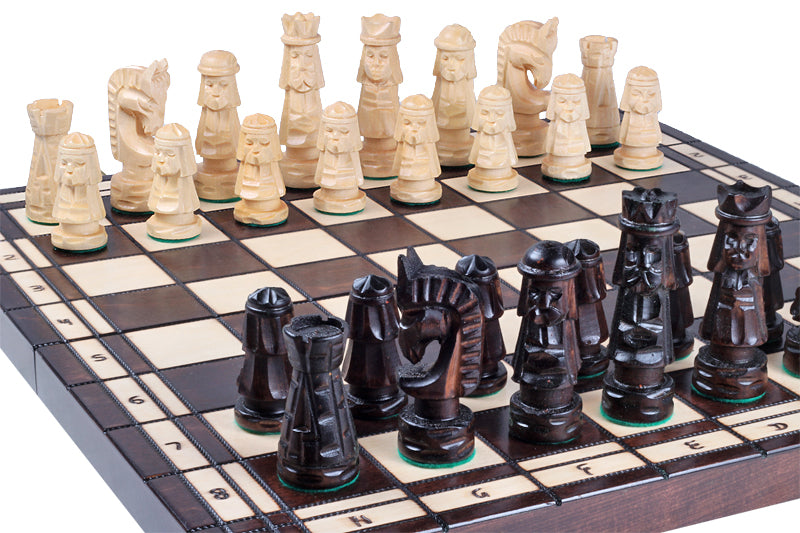 GIEWONT Chess Set 50x50cm – Highland Style Hand-Carved Linden Wood – image 9