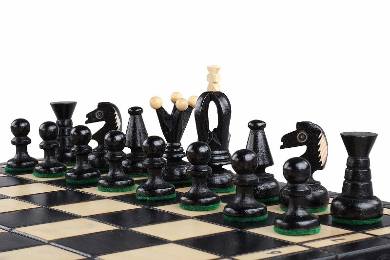 King's Championship Chess Set Medium – Black, 35cm with 76mm King – image 2