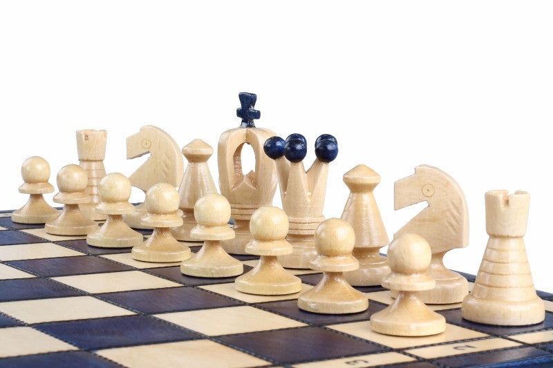 Kingdom Chess Set Medium Blue 35x35cm – Folding Board with Insert Tray – image 5