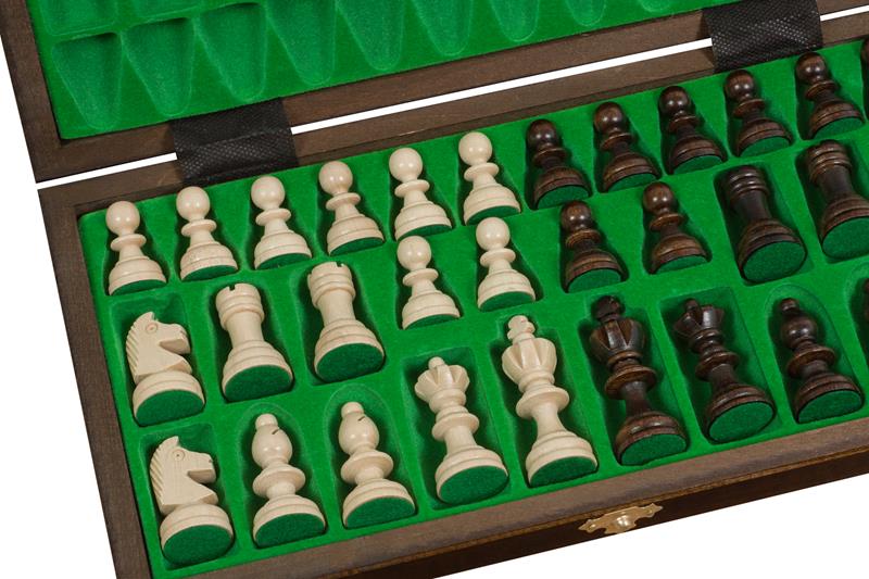 Olympic Chess Set 36x36cm – Compact Tournament Style Wooden Board – image 7