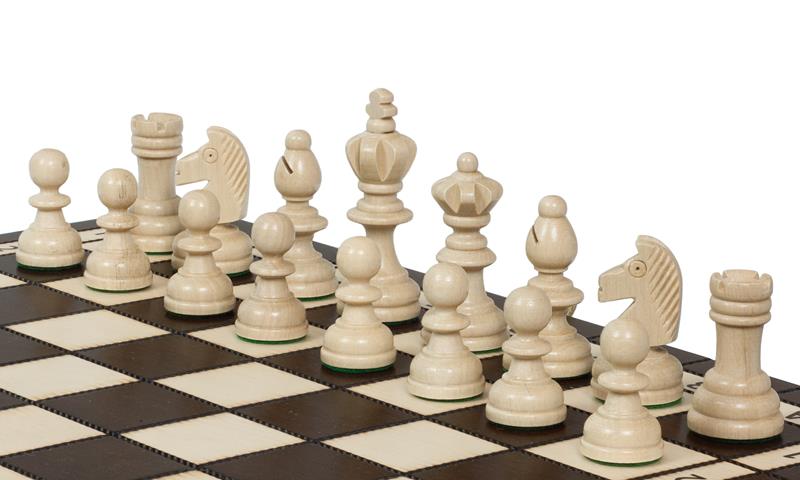 Olympic Chess Set 36x36cm – Compact Tournament Style Wooden Board – image 8