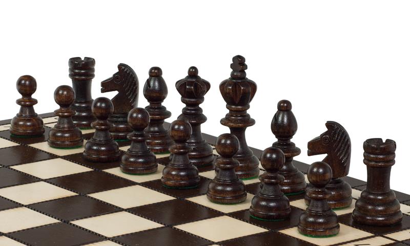 Olympic Chess Set 36x36cm – Compact Tournament Style Wooden Board – image 3