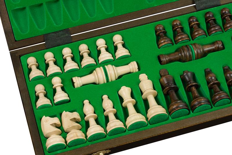 Olympic Chess Set 42x42cm – Tournament Style Wooden Folding Board – image 2
