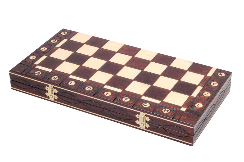 SENATOR New Line Chess Set 42x42cm – Traditional Weighted Folding Board – image 4