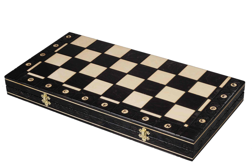 Ambassador New Line Chess Set Black - 55x55cm Premium Folding Set – image 7