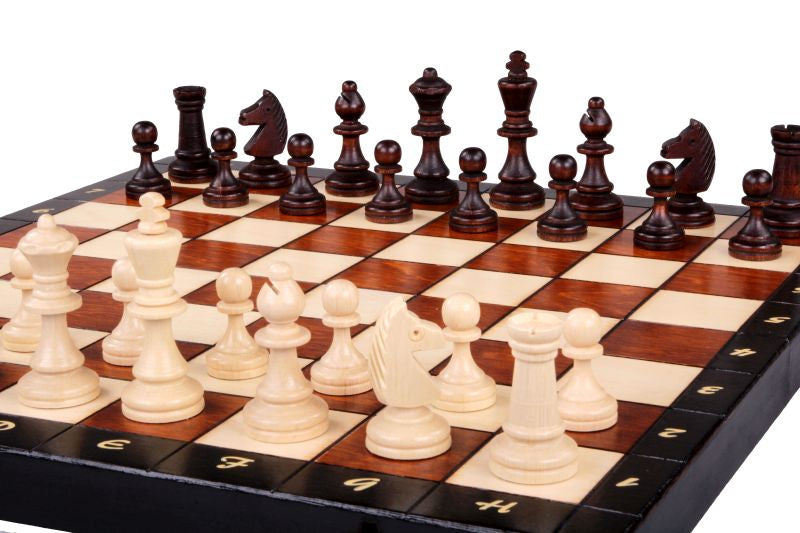 Magnetic Chess Set Large 35cm – Premium Wooden Folding Board with Insert – image 3