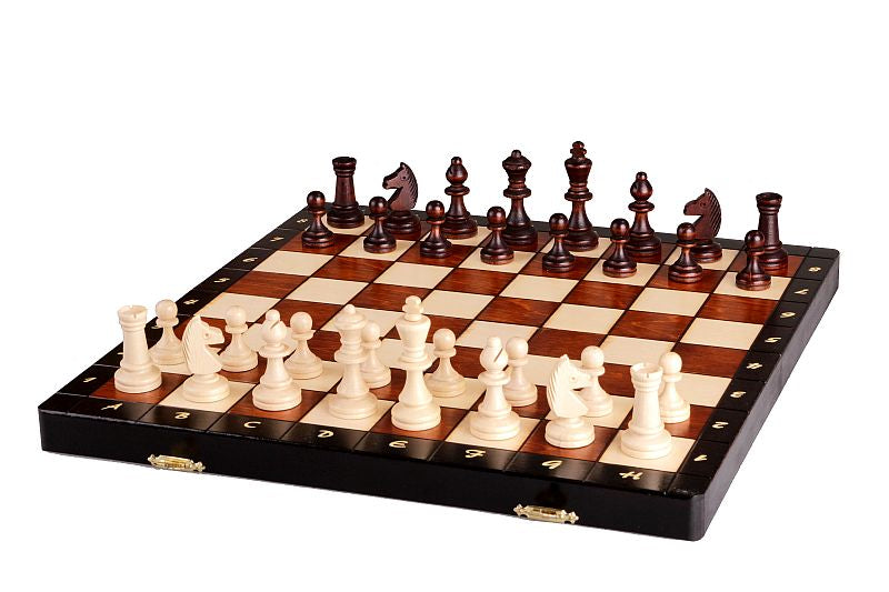 Magnetic Chess Set Large 35cm – Premium Wooden Folding Board with Insert – image 5