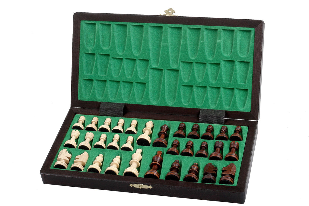 Magnetic LUX Chess Set 28x28cm – Premium Wooden Folding Travel Board – image 8
