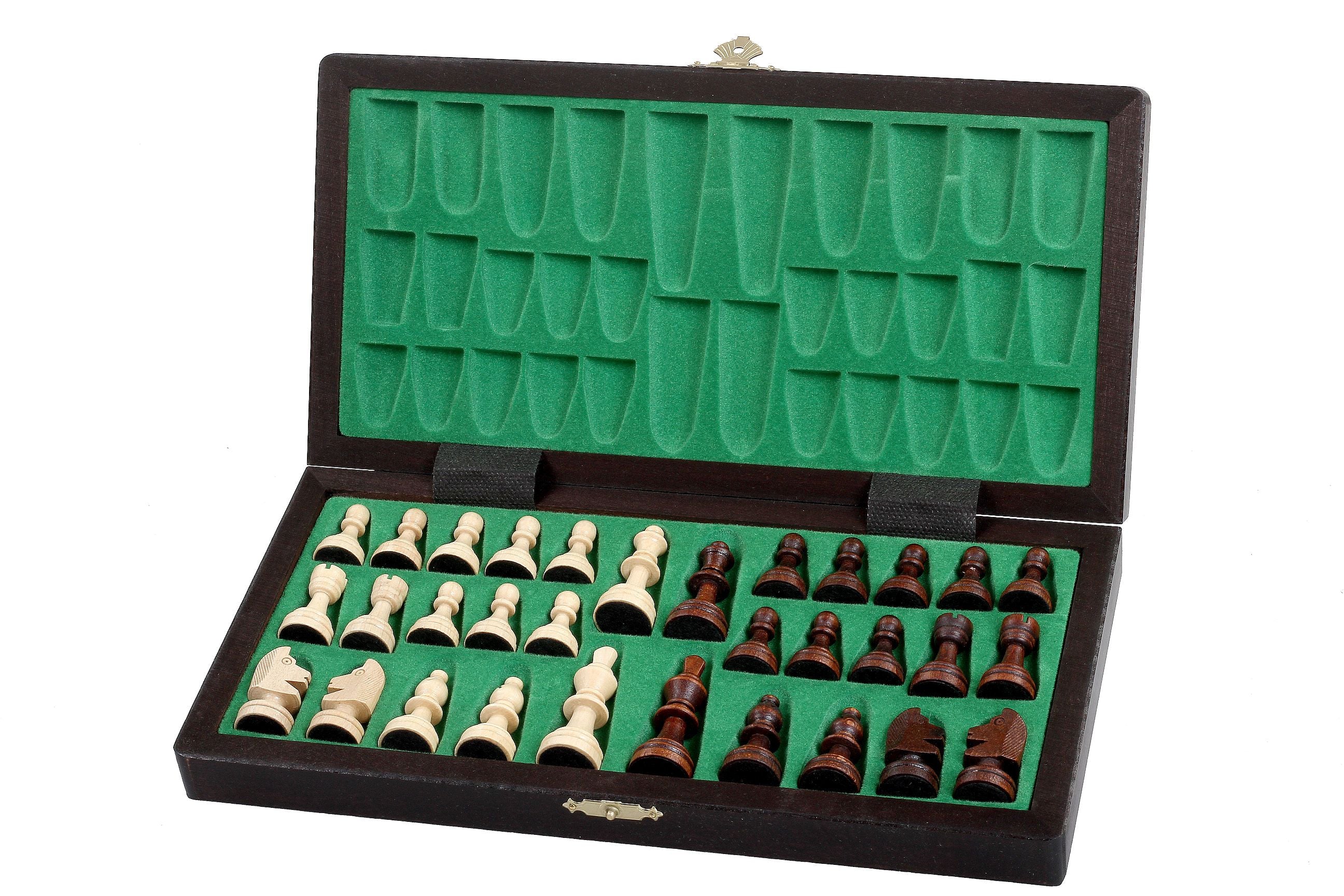 Magnetic LUX Chess Set 28x28cm – Premium Wooden Folding Travel Board – image 8