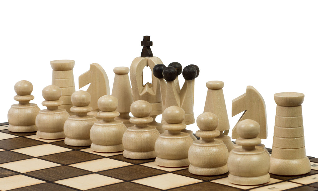 Royal Mini Chess Set 27x27cm – Ultra-Compact Travel Board – image 3