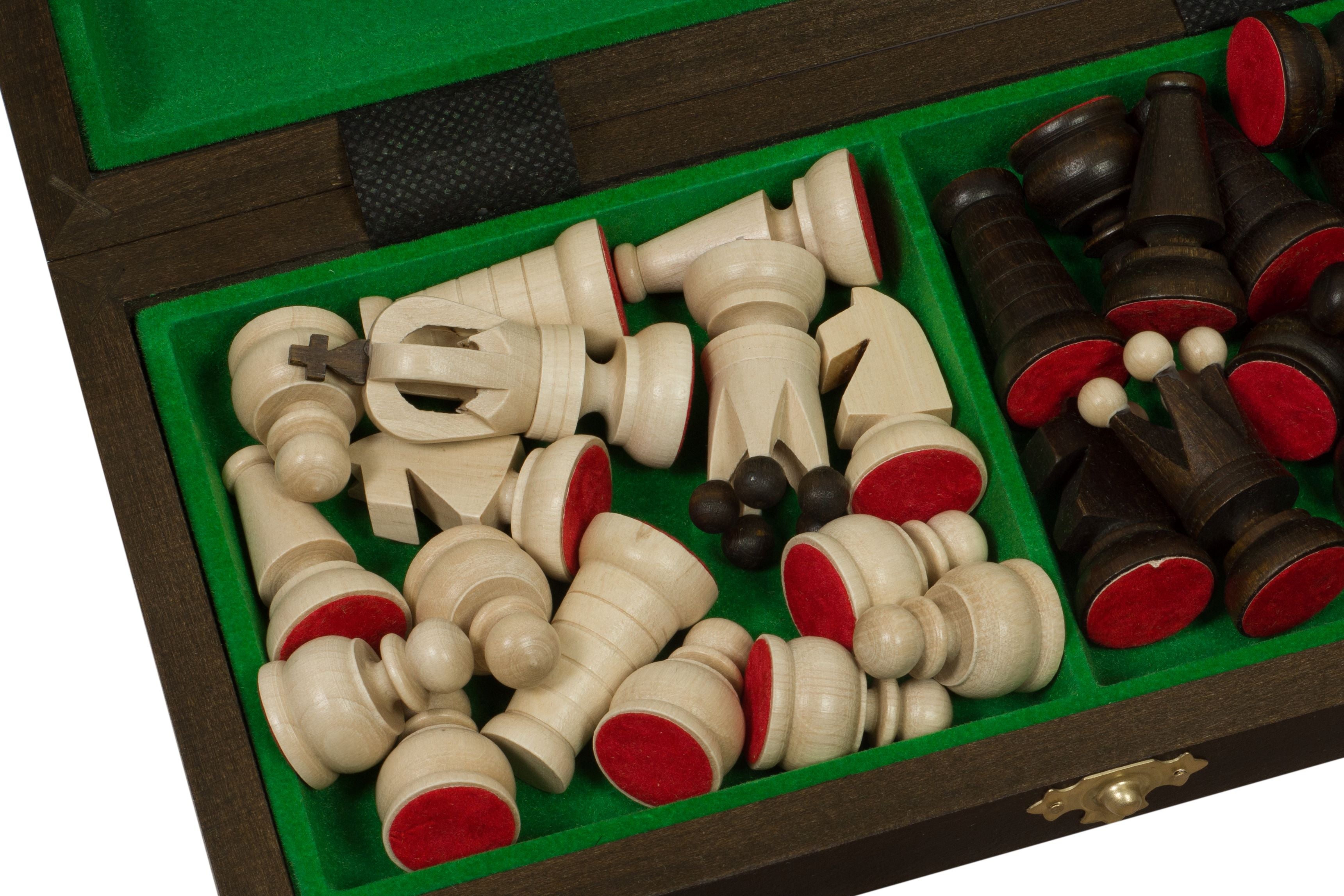 Royal Mini Chess Set 27x27cm – Ultra-Compact Travel Board – image 2