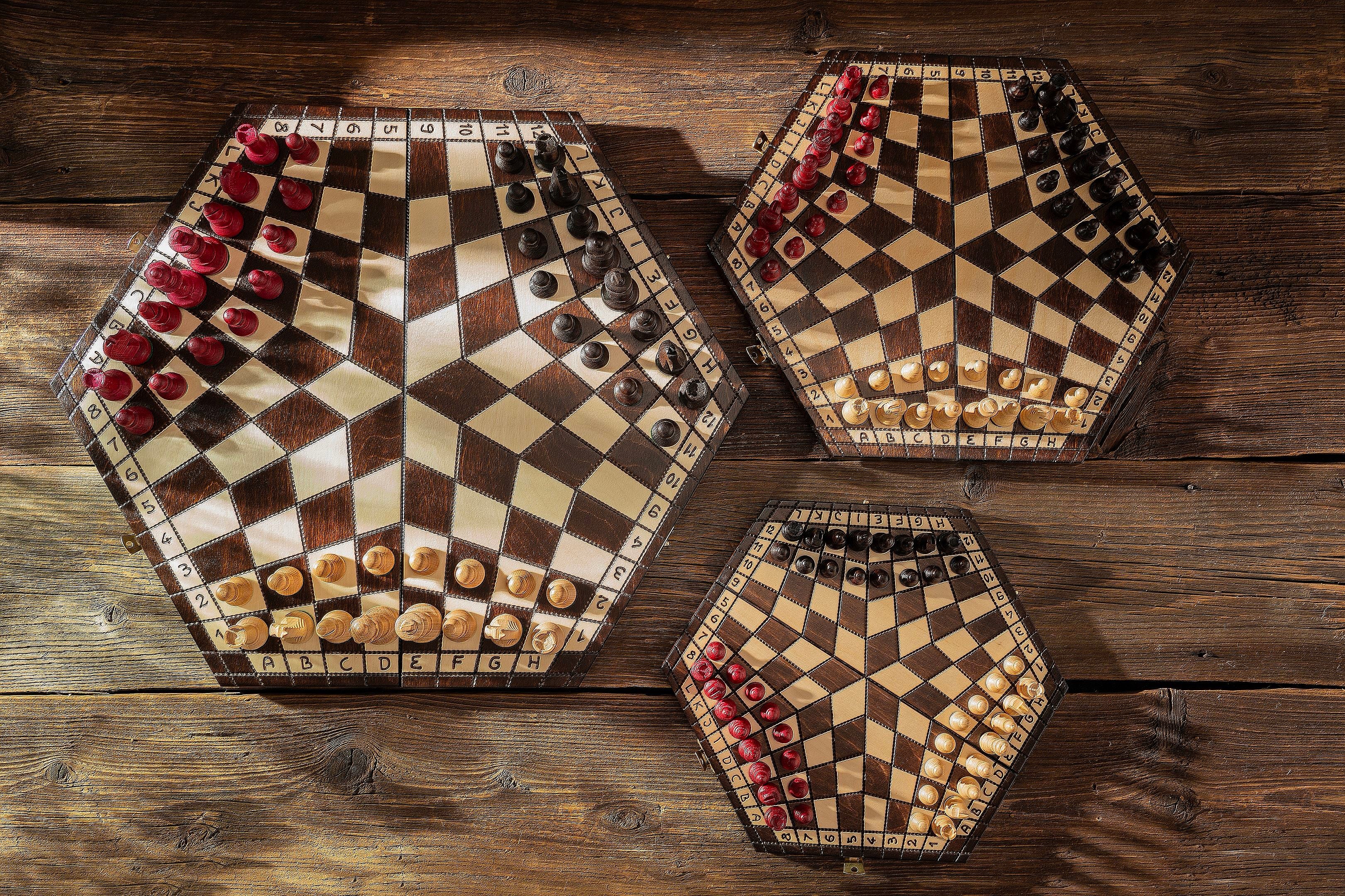 Chess for Three Players - 32x28cm Family Board Game – image 9