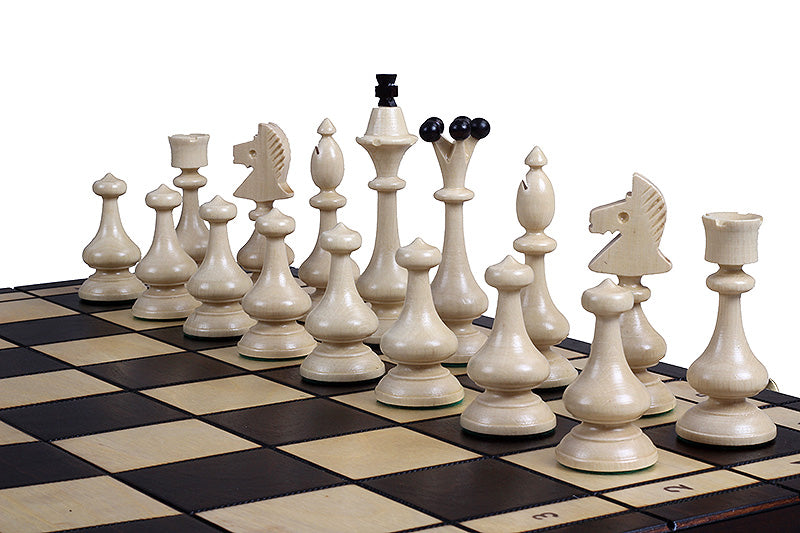 BESKID Chess Set 49x49cm – Hand-Carved Hornbeam Folding Board – image 2