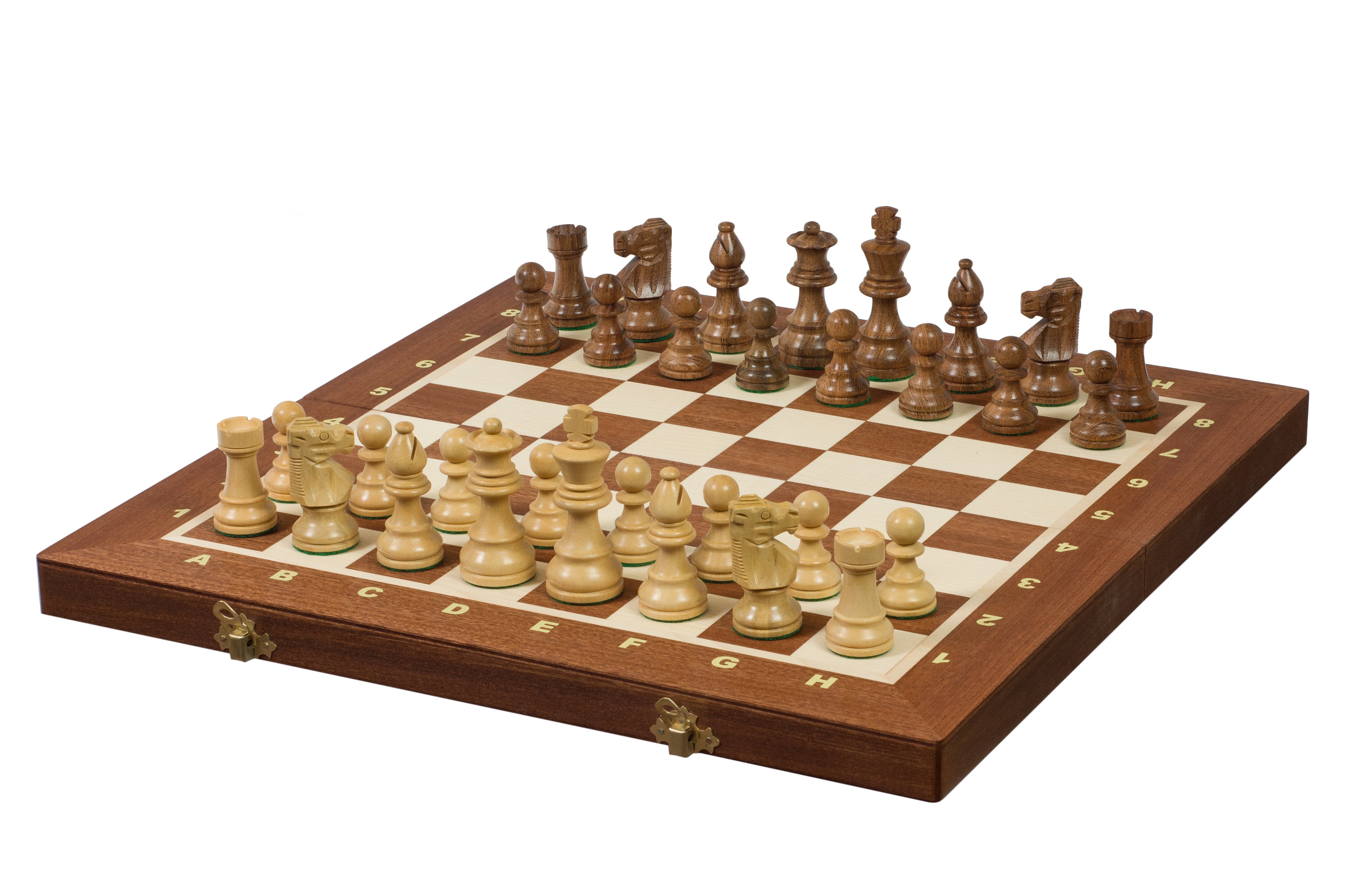 French Staunton Gold Tournament Chess Set No.4 - 42x42cm Complete Set