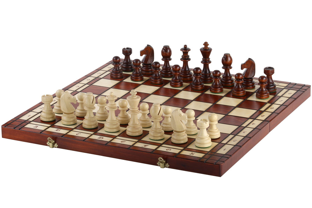 Tournament Chess Set No.8 55x55cm – Burnt Decoration Wooden Board – image 8